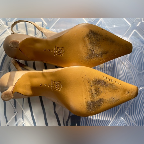 Vintage Via Spiga Nude Slingbacks - Picture 3 of 4